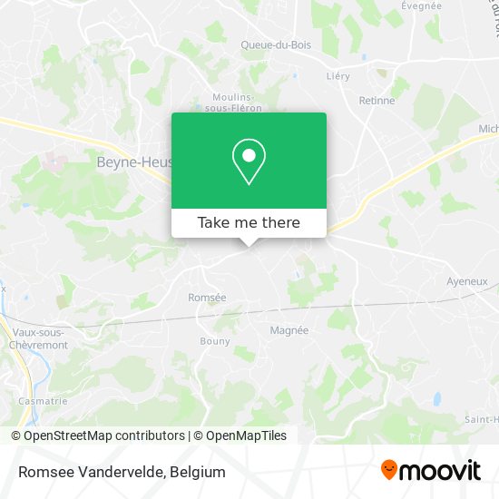Romsee Vandervelde map
