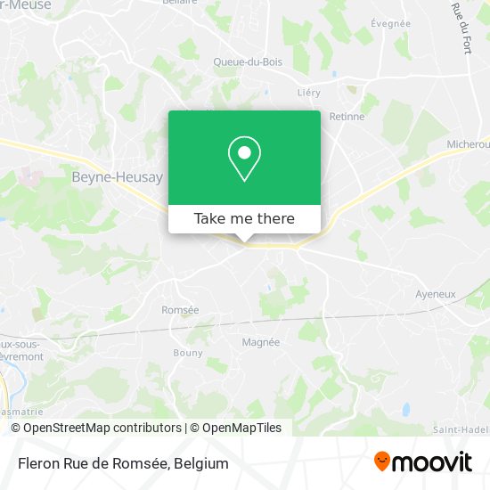 Fleron Rue de Romsée map