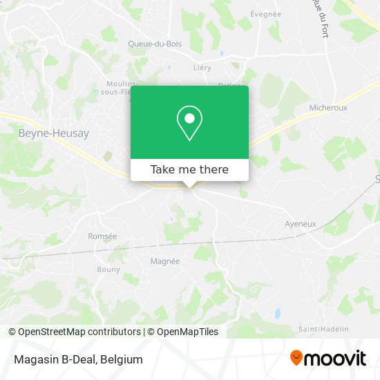 Magasin B-Deal map