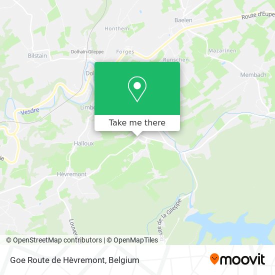 Goe Route de Hèvremont map