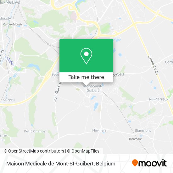 Maison Medicale de Mont-St-Guibert map