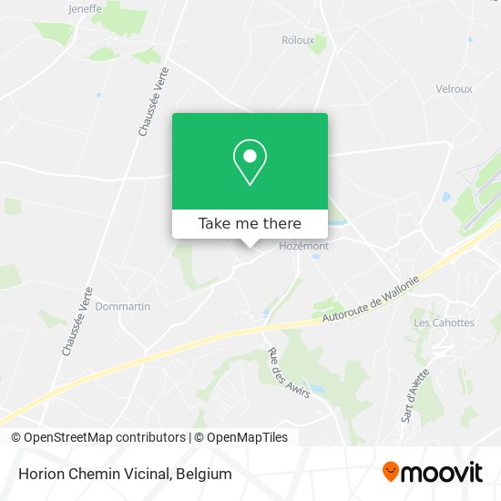 Horion Chemin Vicinal map