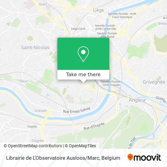 Librairie de L'Observatoire Ausloos / Marc map