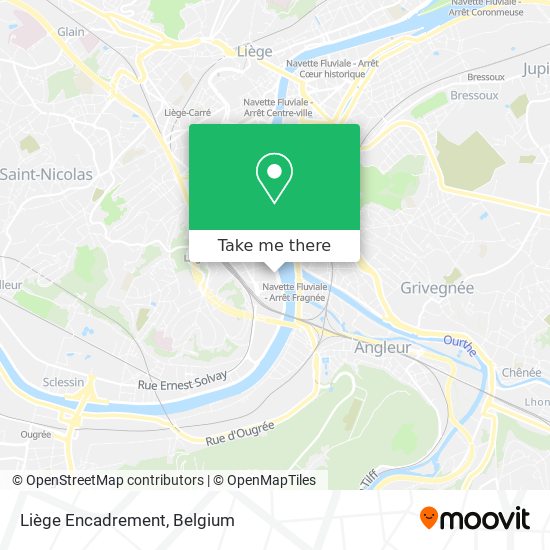 Liège Encadrement map