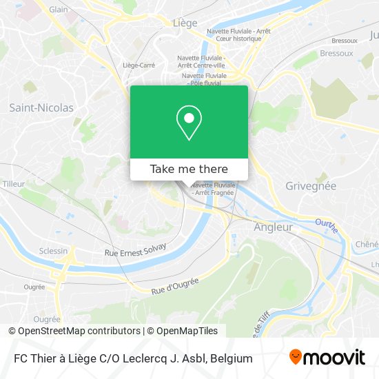 FC Thier à Liège C / O Leclercq J. Asbl map