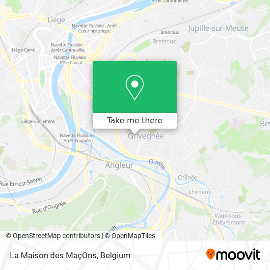 La Maison des MaçOns map