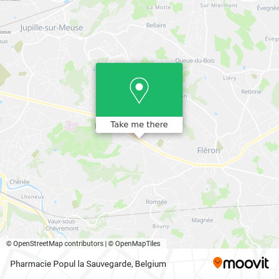 Pharmacie Popul la Sauvegarde map