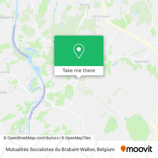 Mutualités Socialistes du Brabant-Wallon map