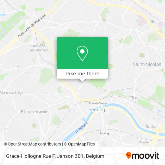 Grace-Hollogne Rue P. Janson 301 map