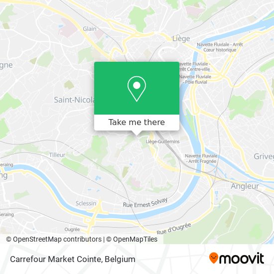 Carrefour Market Cointe map