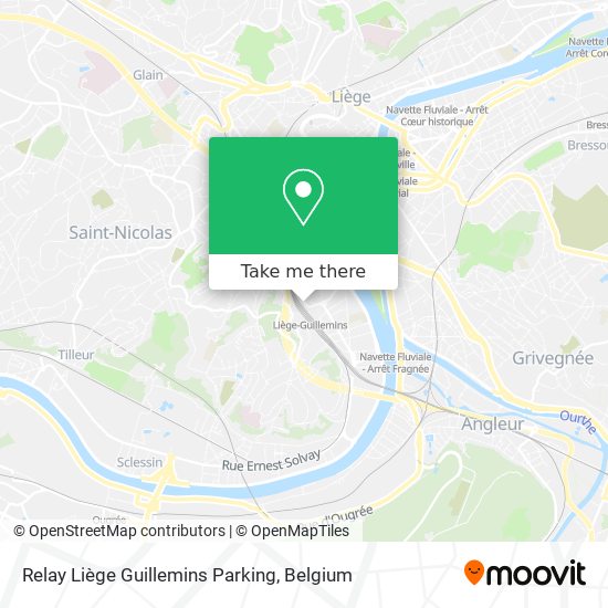 Relay Liège Guillemins Parking plan