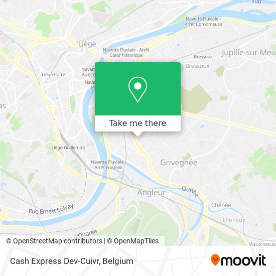 Cash Express Dev-Cuivr map