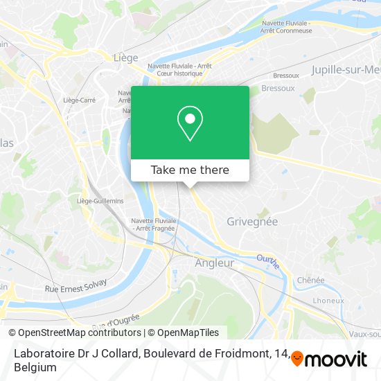 Laboratoire Dr J Collard, Boulevard de Froidmont, 14 map