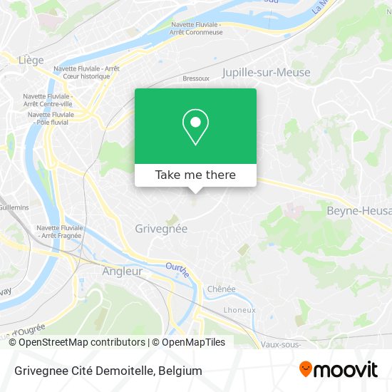 Grivegnee Cité Demoitelle map