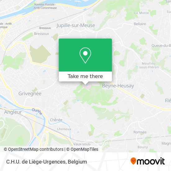 C.H.U. de Liège-Urgences plan