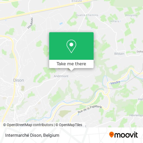 Intermarché Dison map