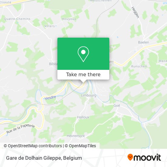Gare de Dolhain Gileppe map