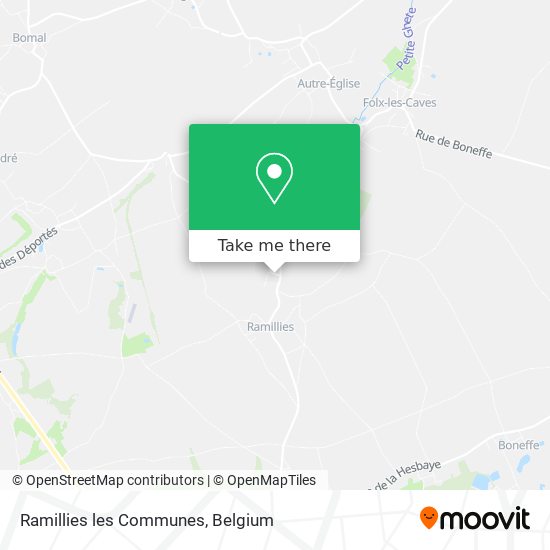 Ramillies les Communes map