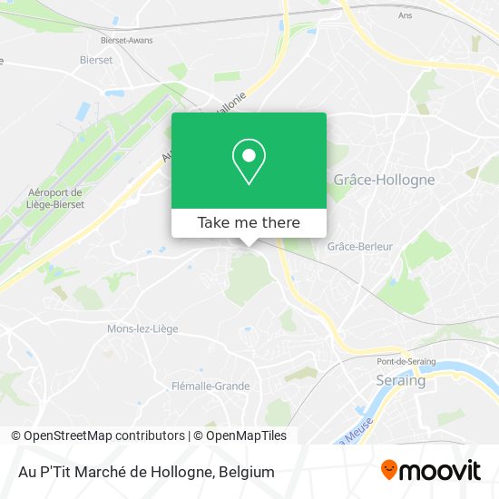 Au P'Tit Marché de Hollogne map