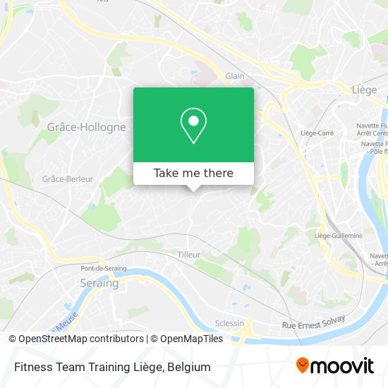 Fitness Team Training Liège map