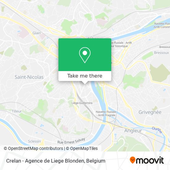 Crelan - Agence de Liege Blonden map