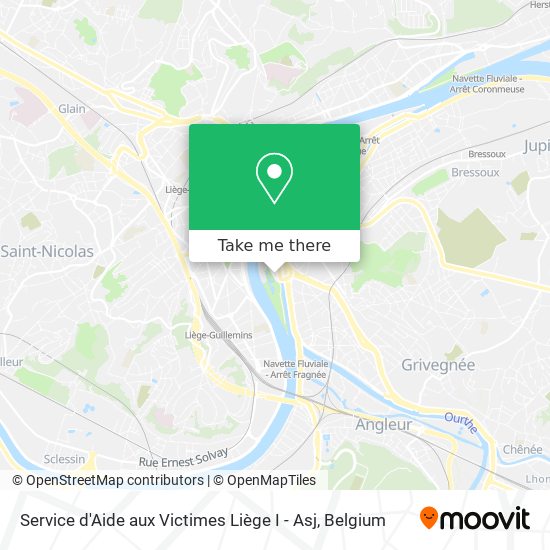 Service d'Aide aux Victimes Liège I - Asj map