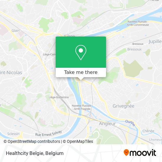 Healthcity Belgie map