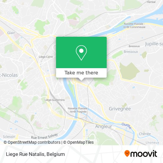 Liege Rue Natalis map