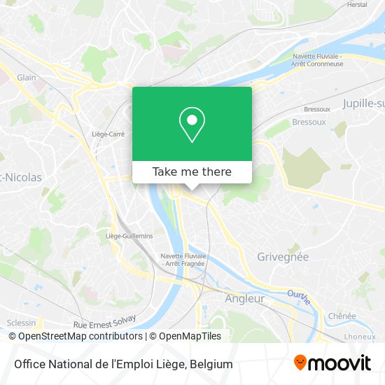 Office National de l'Emploi Liège map