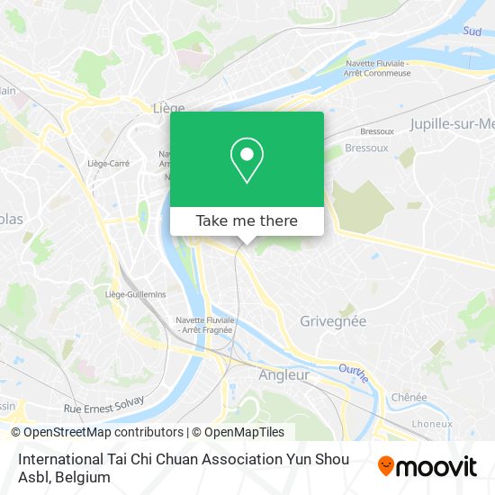 International Tai Chi Chuan Association Yun Shou Asbl map