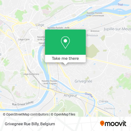 Grivegnee Rue Billy map