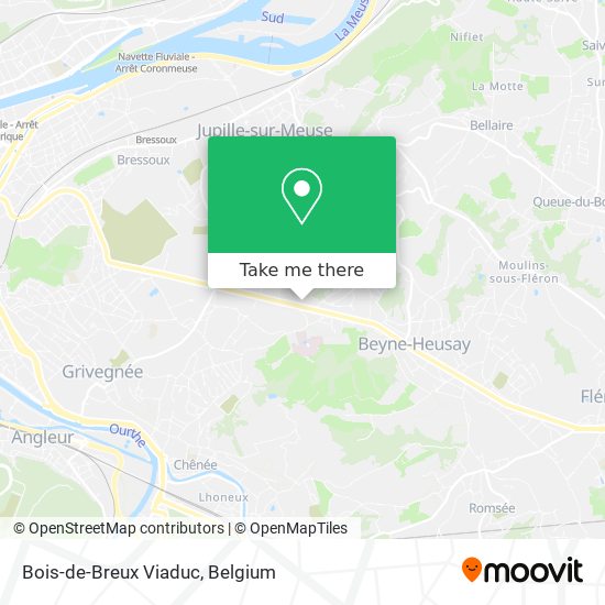 Bois-de-Breux Viaduc map