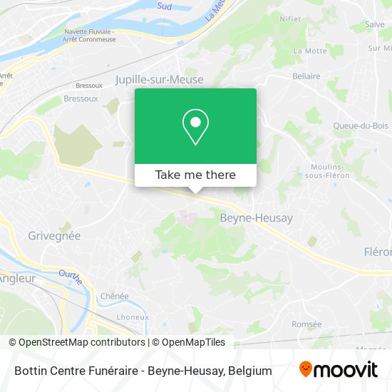 Bottin Centre Funéraire - Beyne-Heusay plan