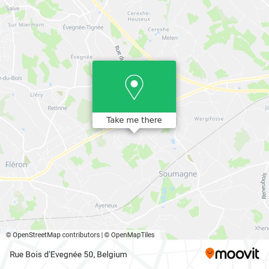 Rue Bois d'Evegnée 50 map