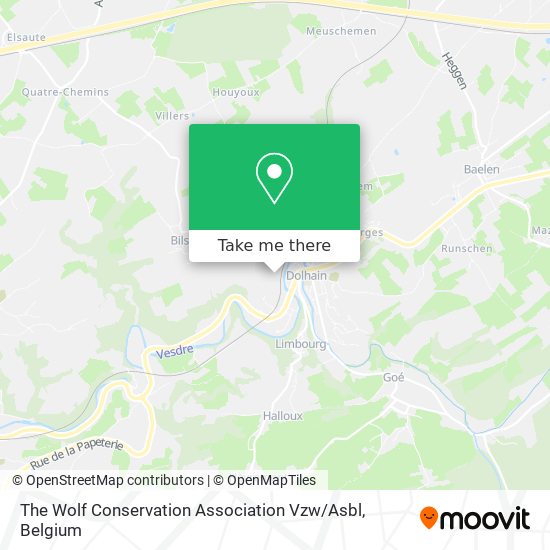 The Wolf Conservation Association Vzw / Asbl map