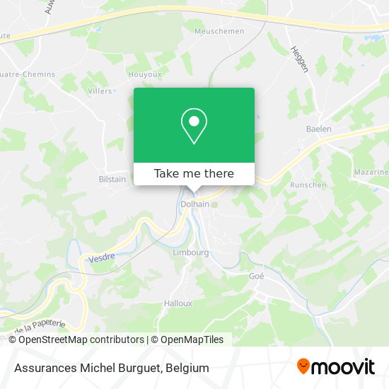 Assurances Michel Burguet map