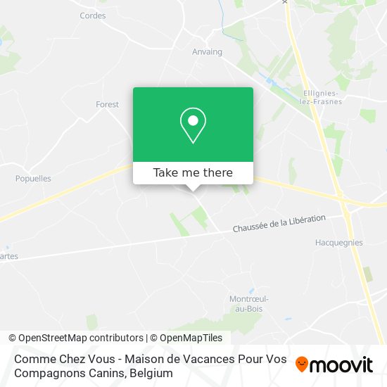 Comme Chez Vous - Maison de Vacances Pour Vos Compagnons Canins map