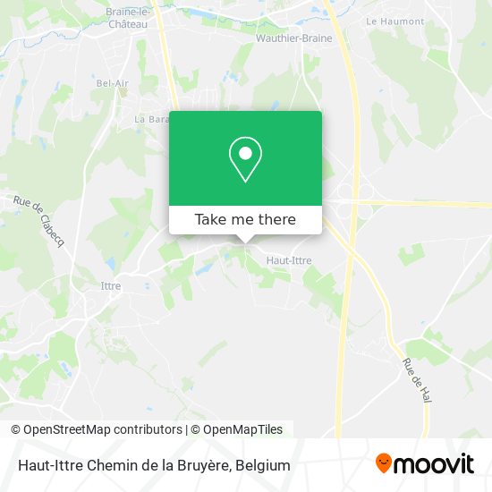 Haut-Ittre Chemin de la Bruyère plan