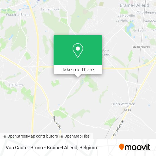 Van Cauter Bruno - Braine-L'Alleud map