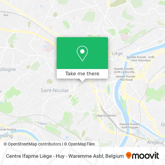 Centre Ifapme Liège - Huy - Waremme Asbl map