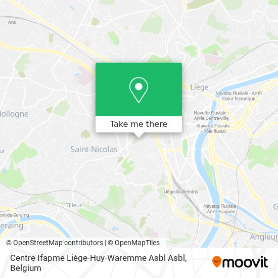 Centre Ifapme Liège-Huy-Waremme Asbl Asbl map