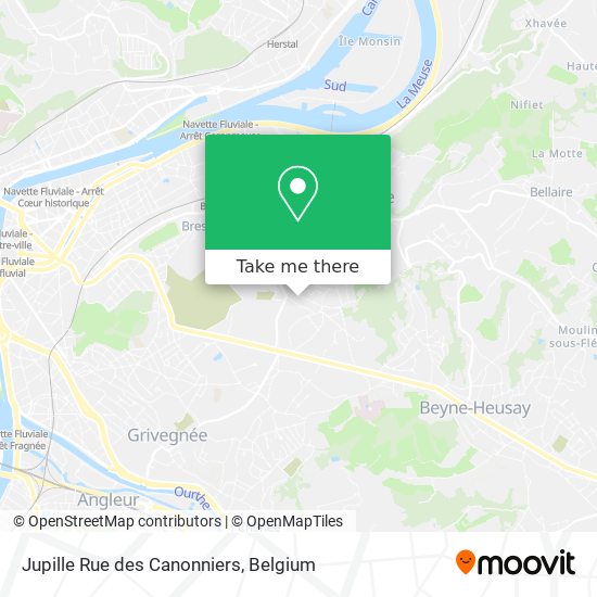 Jupille Rue des Canonniers map