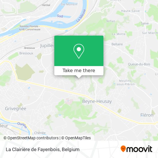 La Clairière de Fayenbois map