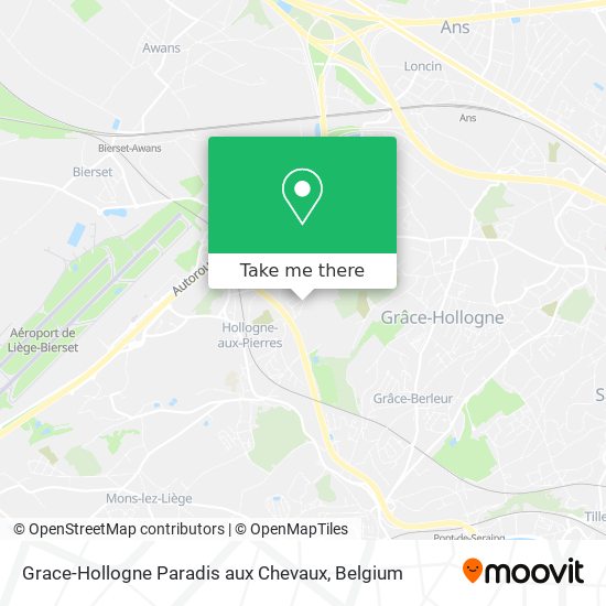 Grace-Hollogne Paradis aux Chevaux map