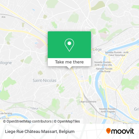 Liege Rue Château Massart map