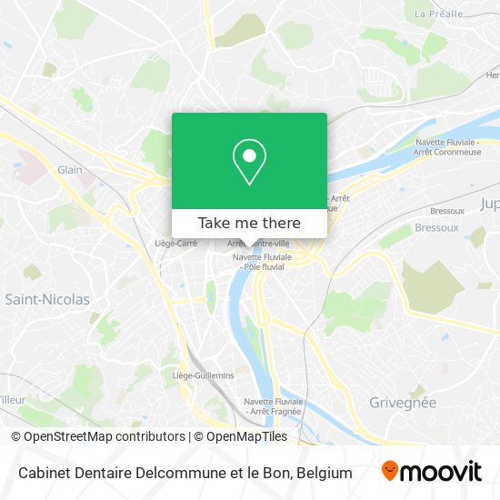 Cabinet Dentaire Delcommune et le Bon map
