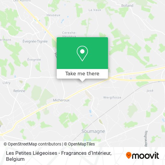 Les Petites Liégeoises - Fragrances d'Intérieur map