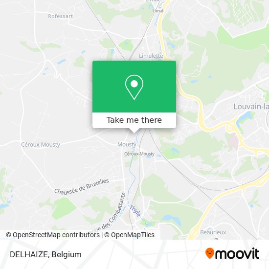 DELHAIZE map