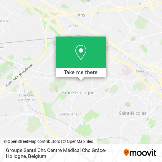 Groupe Santé Chc Centre Médical Chc Grâce-Hollogne map
