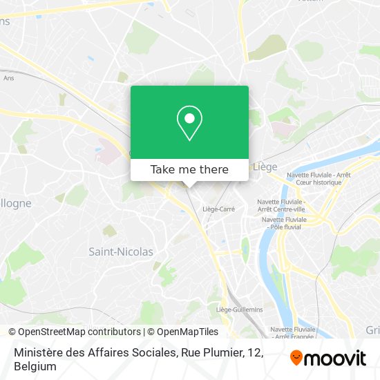 Ministère des Affaires Sociales, Rue Plumier, 12 map